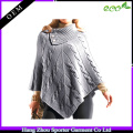 Poncho de punto de cachemir grueso invierno 16FZCP09